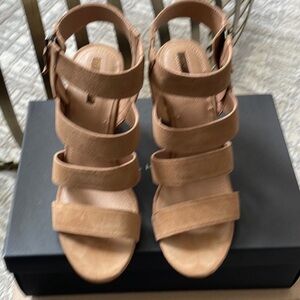Tahari suede sandal.